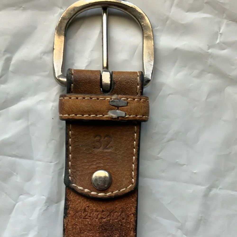 Nocona Black and Brown Belt Bag with Decorative Stitching - Picture 3 of 4
